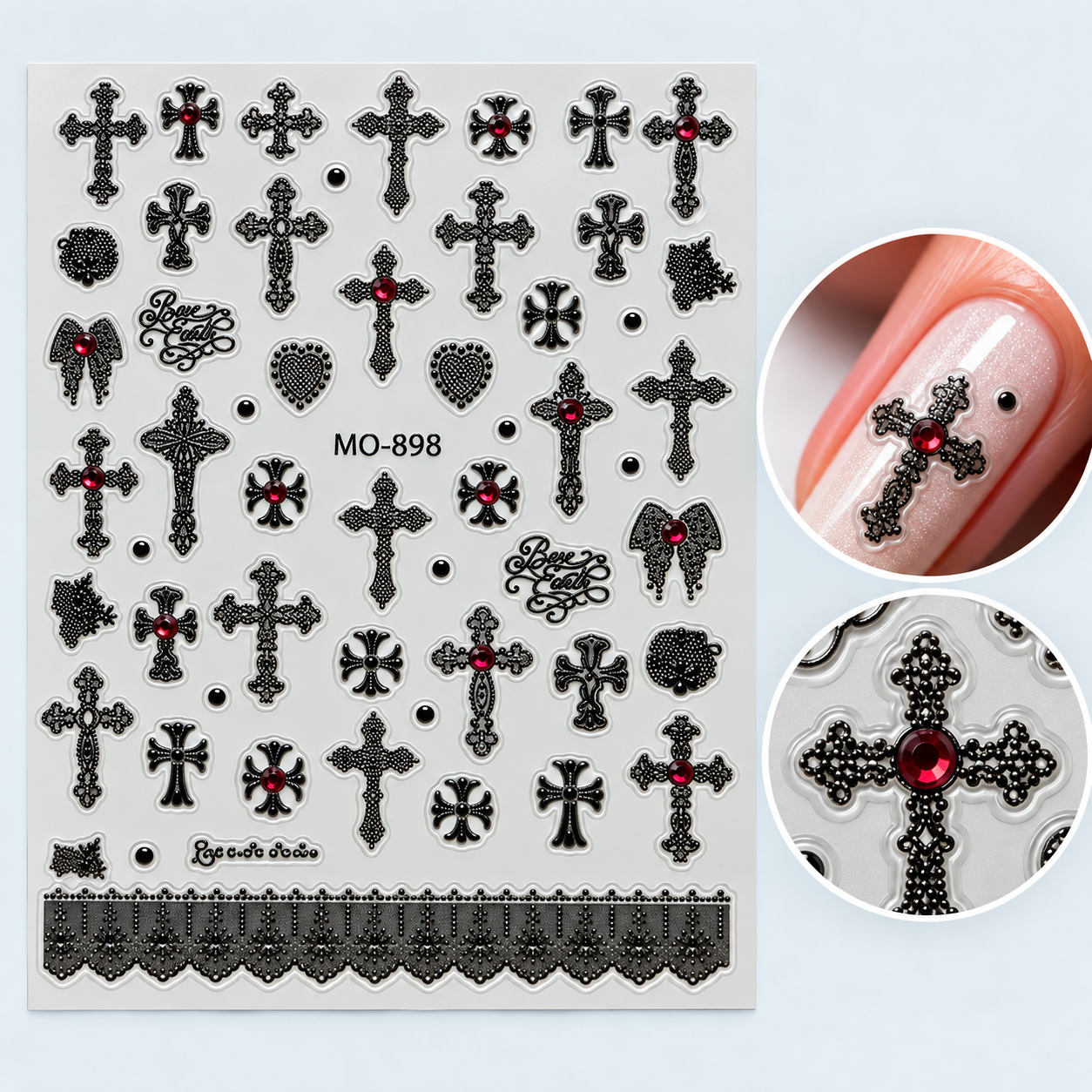 Image of Sticker Nail Art 898 Halo