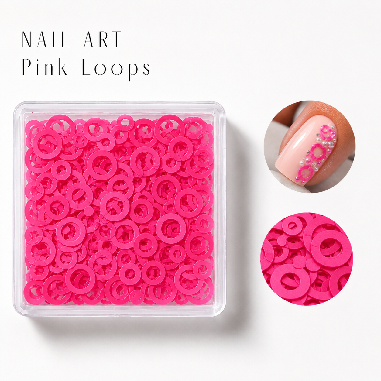 Image of Nail Art Pink Loops
