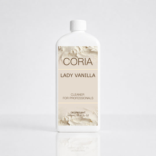 Cleaner Coria Lady Vanilla 1000 ml – flacon alb cu etichetă crem