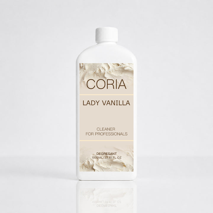 Cleaner Coria Lady Vanilla 1000 ml – flacon alb cu etichetă crem