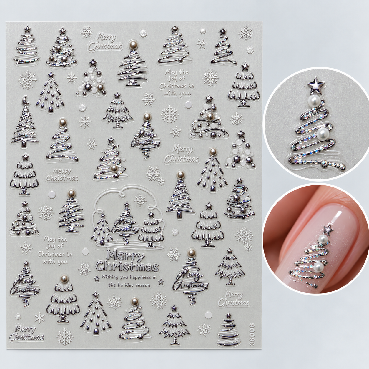 Image of Sticker Nail Art 6003 Snow