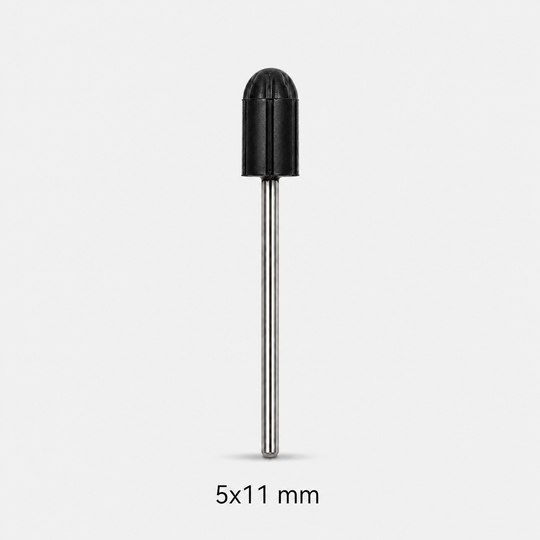 Bit freză pedichiură 5 x 11 mm cu căpișon negru