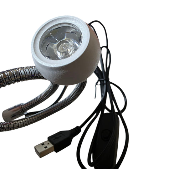 Mini lampă UV Fashion – capul lămpii și întrerupătorul, detaliu