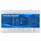 Tipsuri Square Coria pentru extensia unghiilor, cutie