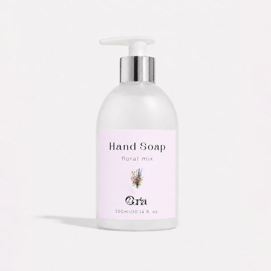 Săpun lichid pentru mâini Coria Floral Mix, flacon cu pompă