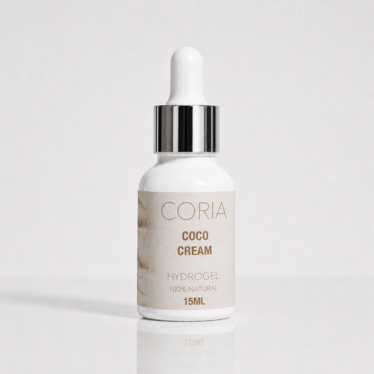 Hydrogel pentru cuticule Coco Cream Coria, flacon 15 ml cu pipetă