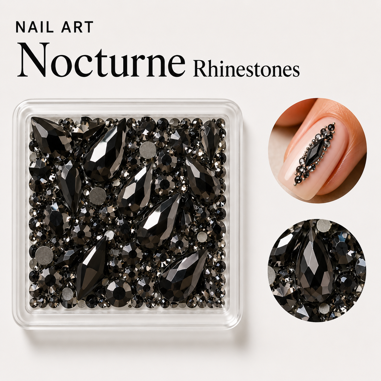 Image of Nail Art Nocturne Rhinestone