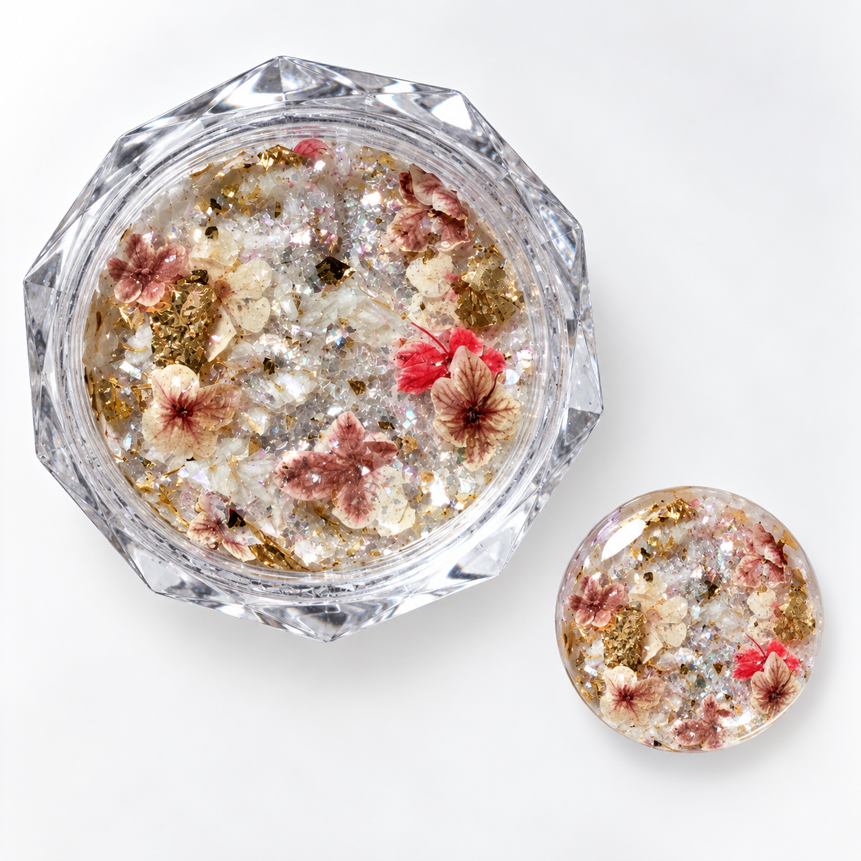 Image of Nail Art Fleur Glass 04
