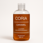 Cleaner Coria Caramel 400 ml – flacon transparent cu lichid chihlimbar