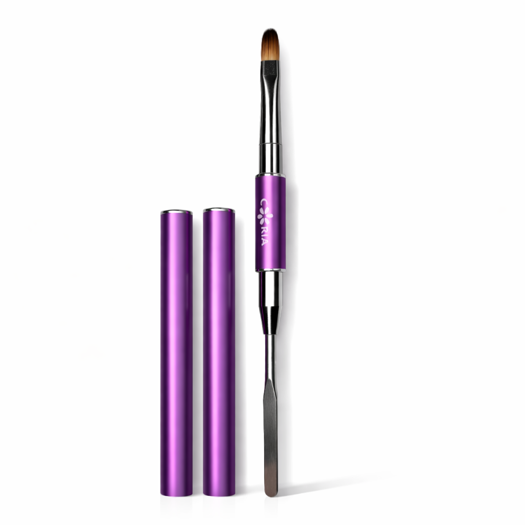 Pensula Polygel cu Spatula Precision Kolinsky 10mm