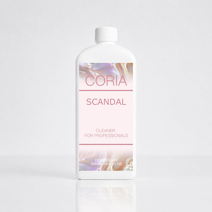 Cleaner Coria SCANDAL 1000 ml, flacon mare alb cu etichetă roz