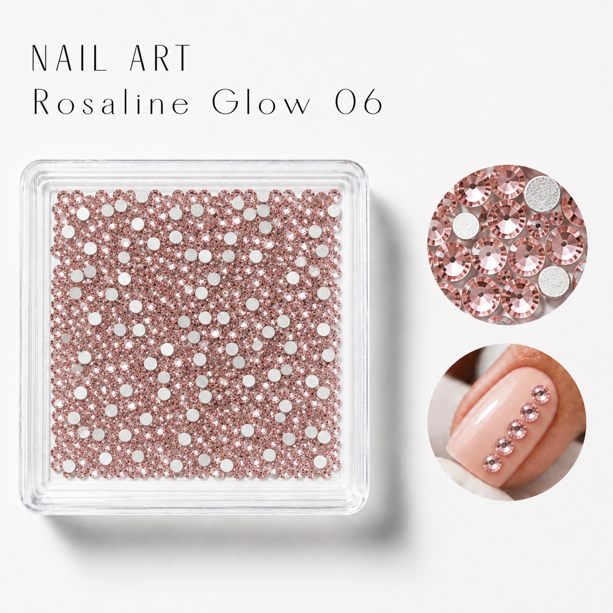 Image of Nail Art Rosaline Glow 06