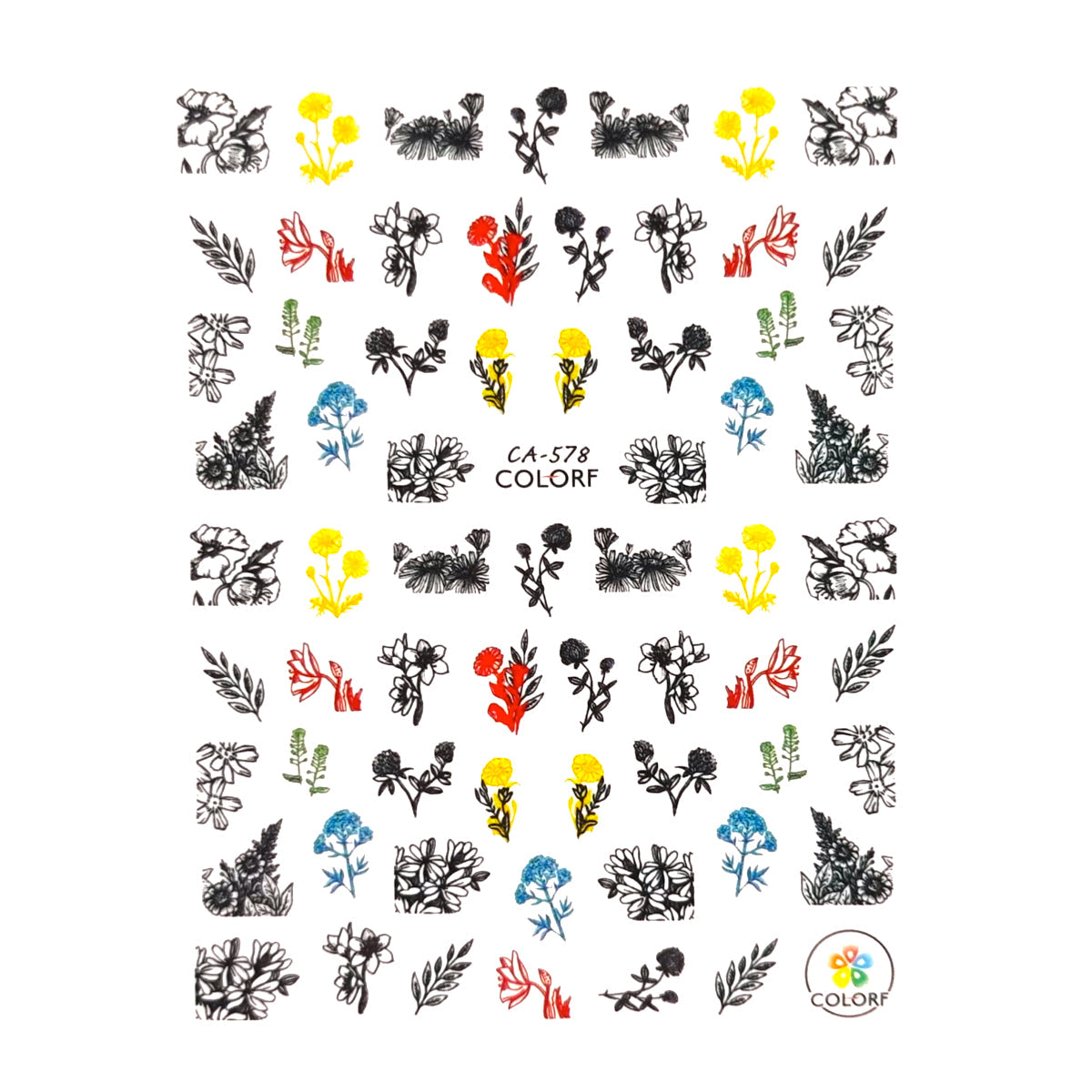 Image of Sticker Decor Unghii Coria 578 V
