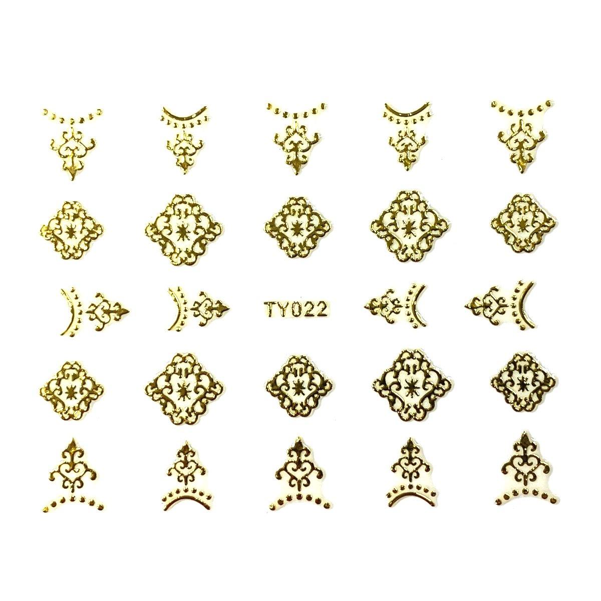 Image of Abtibild Decor Unghii 022 Gold - Coria