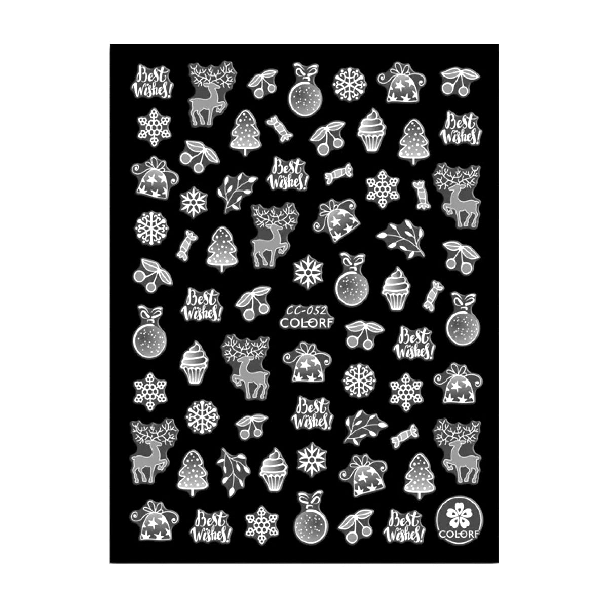 Image of Abtibild Unghii /Sticker 052 Iarna White