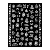 Abtibild Unghii /Sticker 054 Iarna White