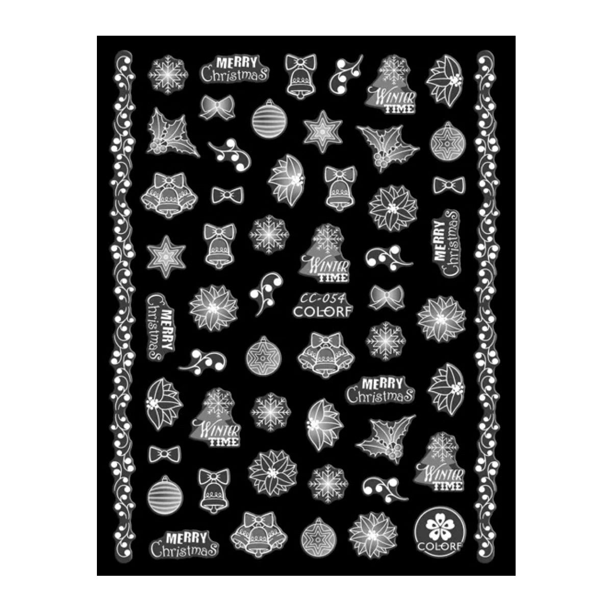 Image of Abtibild Unghii /Sticker 054 Iarna White