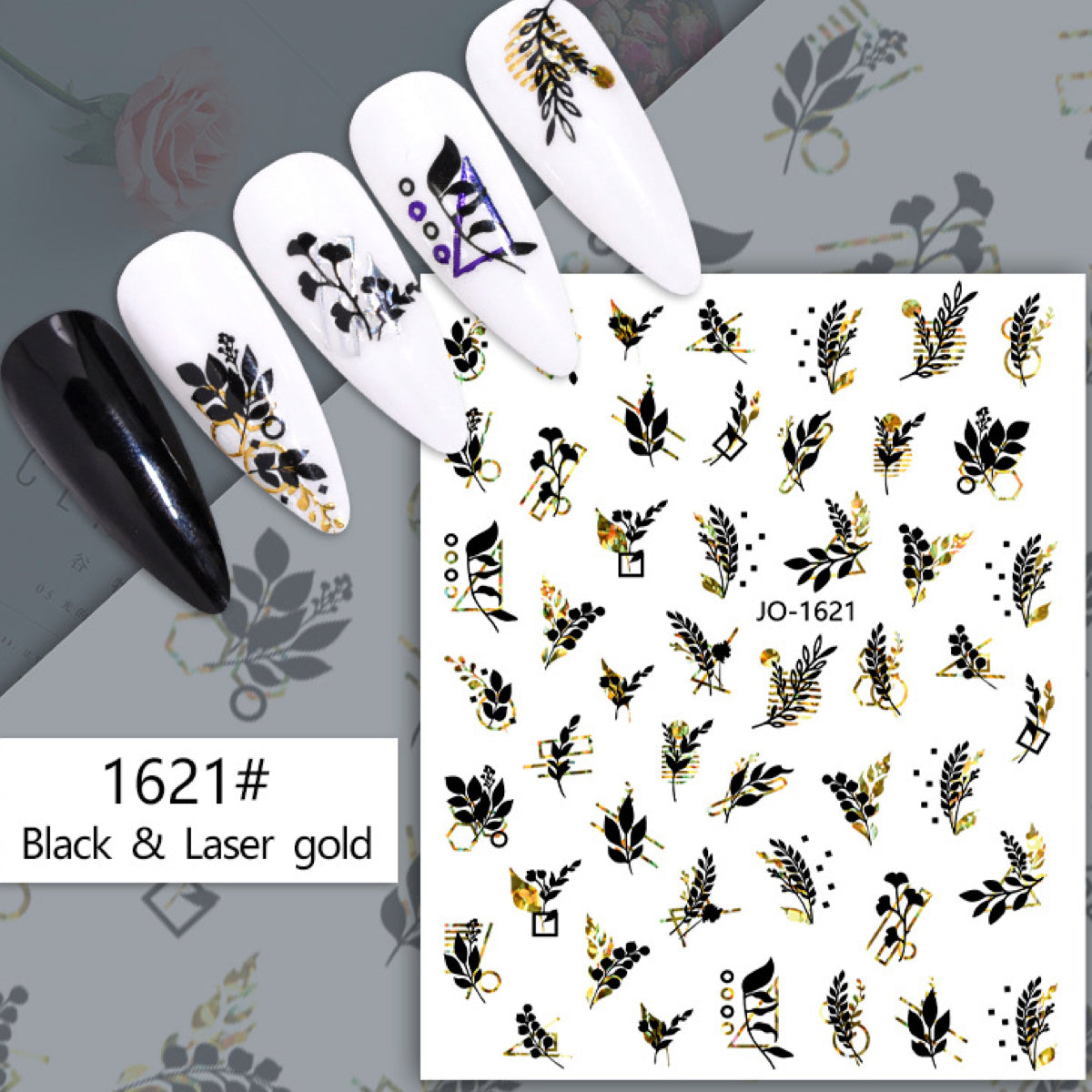 Image of Sticker Decor Unghii Coria 1621 BLG