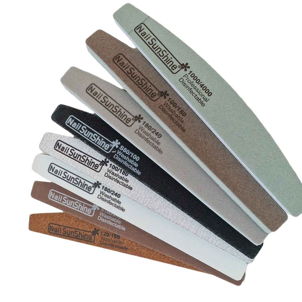 Image of Set Pile pentru unghii Coria 8 Pile cu granulatii diferite