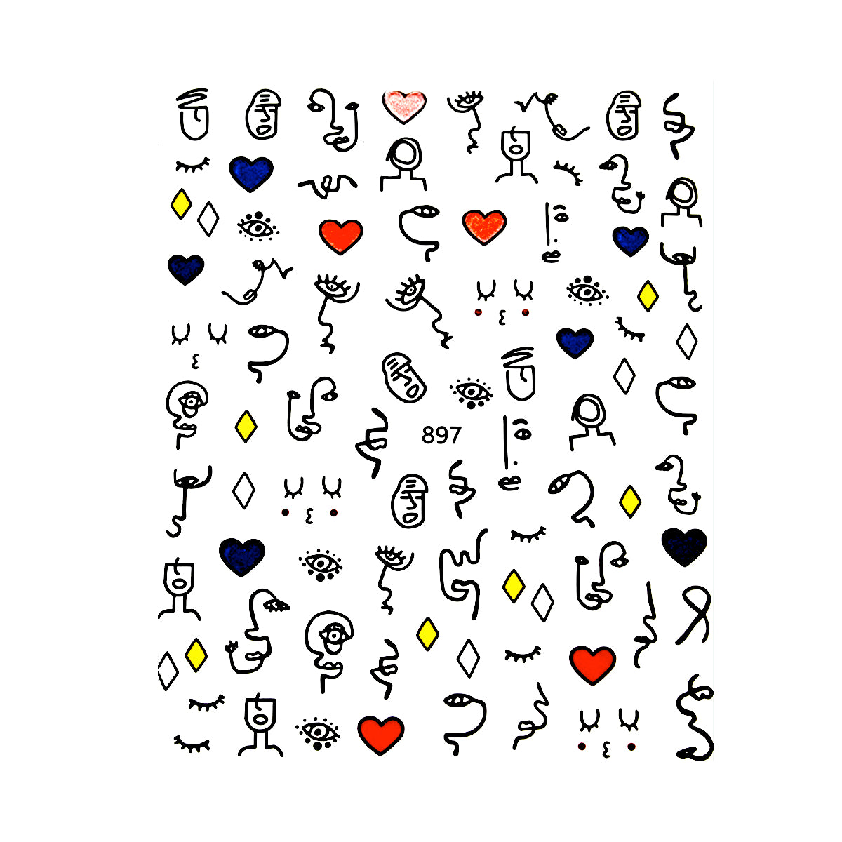 Image of Sticker Unghii Coria 897