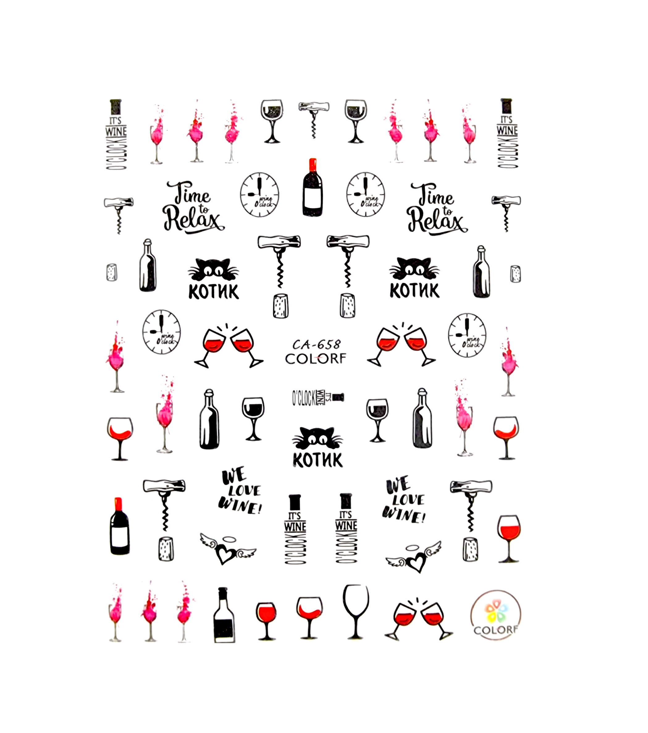 Image of Sticker Decor Unghii Coria 658 V
