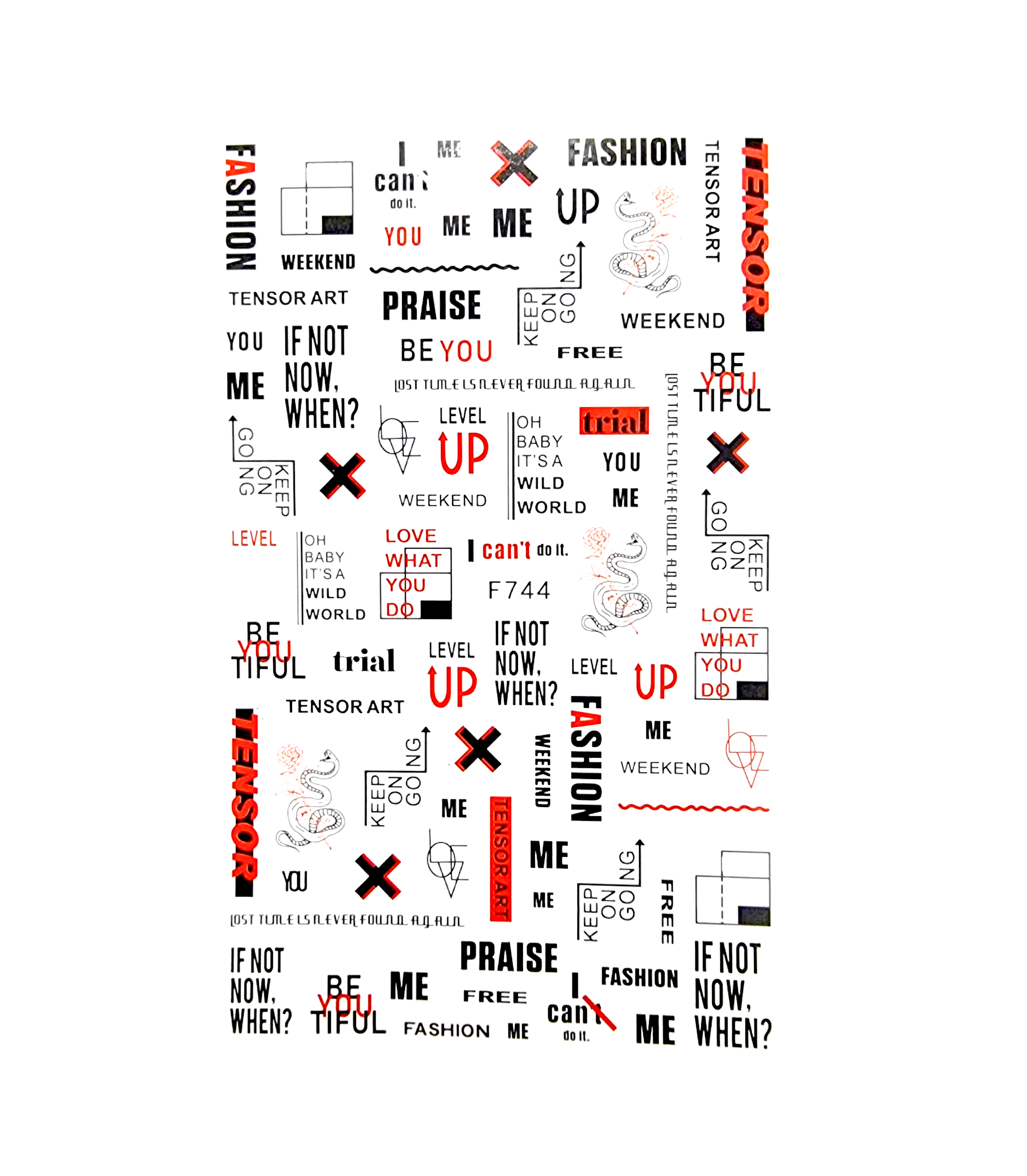 Image of Sticker Decor Unghii Coria 744 V