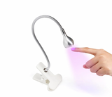 Lampa UV/LED mini Fast Lamp, flexibila , cablu USB, pentru manichiura si pedichiura, culoare Alb/Argintiu