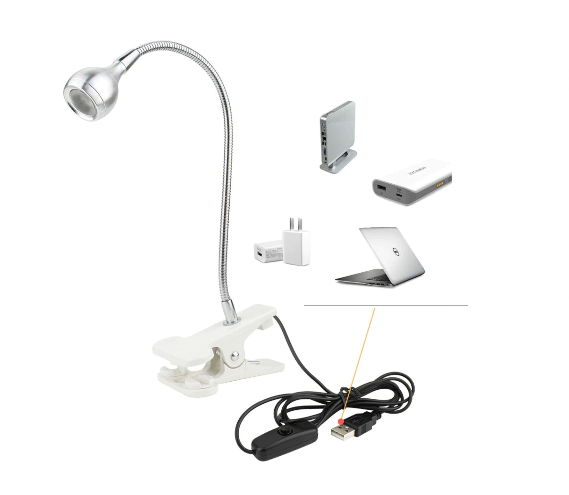 Lampa UV/LED mini Fast Lamp, flexibila , cablu USB, pentru manichiura si pedichiura, culoare Negru