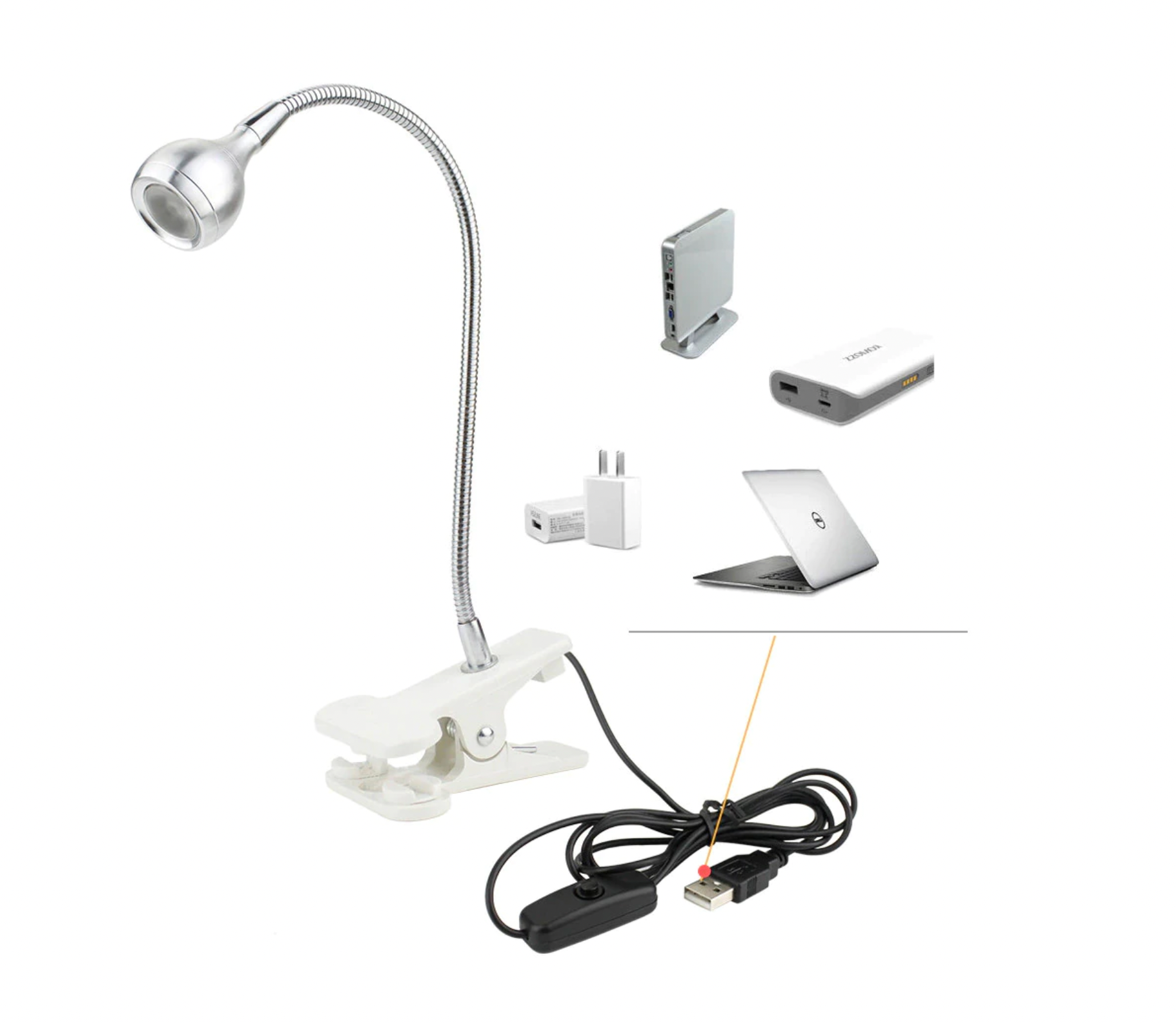 Image of Lampa UV/LED mini Fast Lamp, flexibila , cablu USB, pentru manichiura si pedichiura, culoare Negru