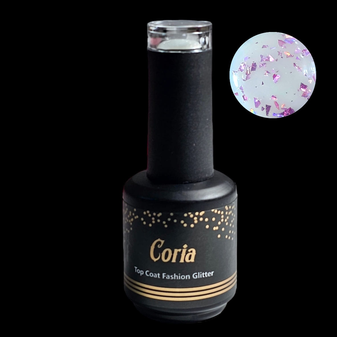 Top Coat Fashion Glitter Coria 15 ml 122