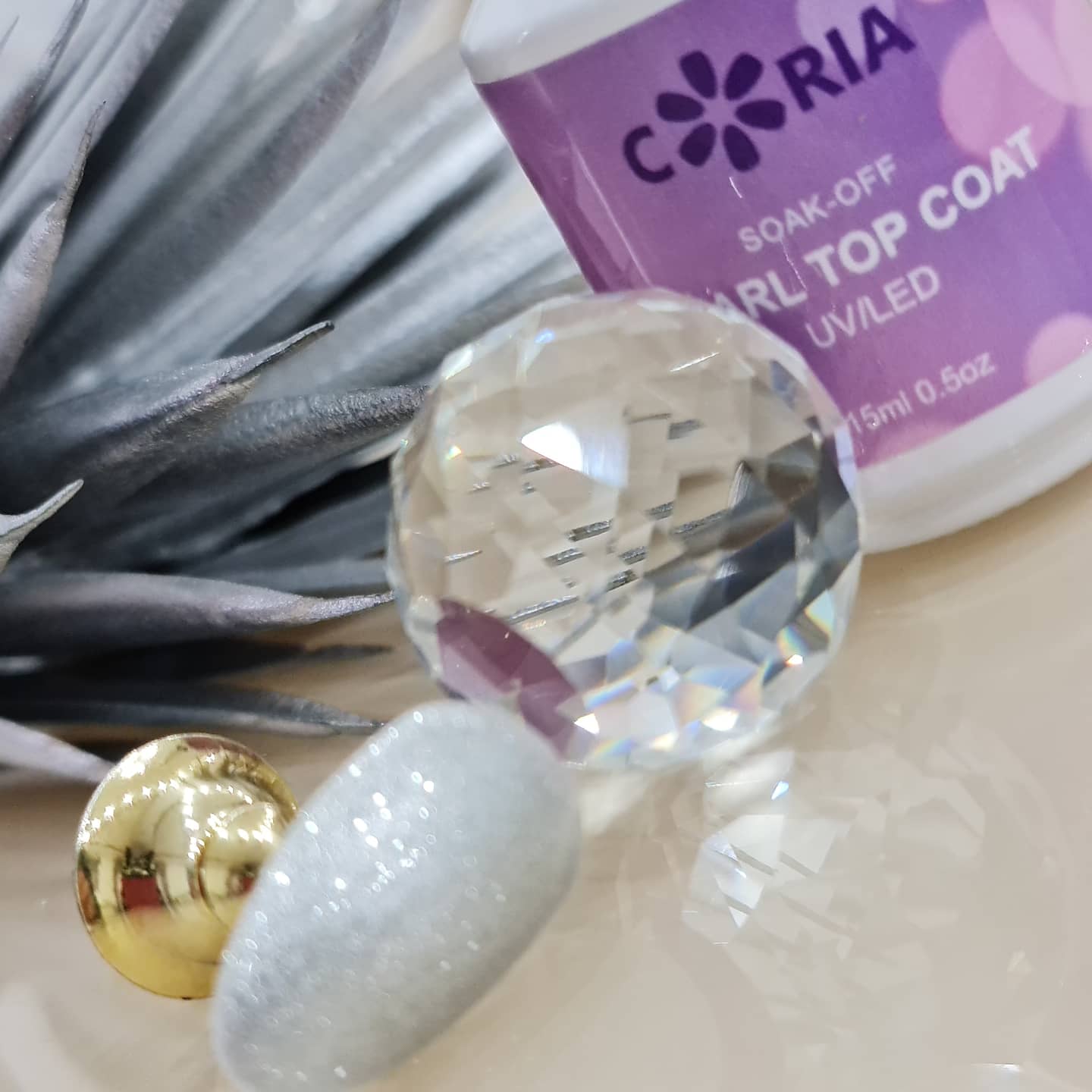 Top Coat Glitter Coria 15ml 09