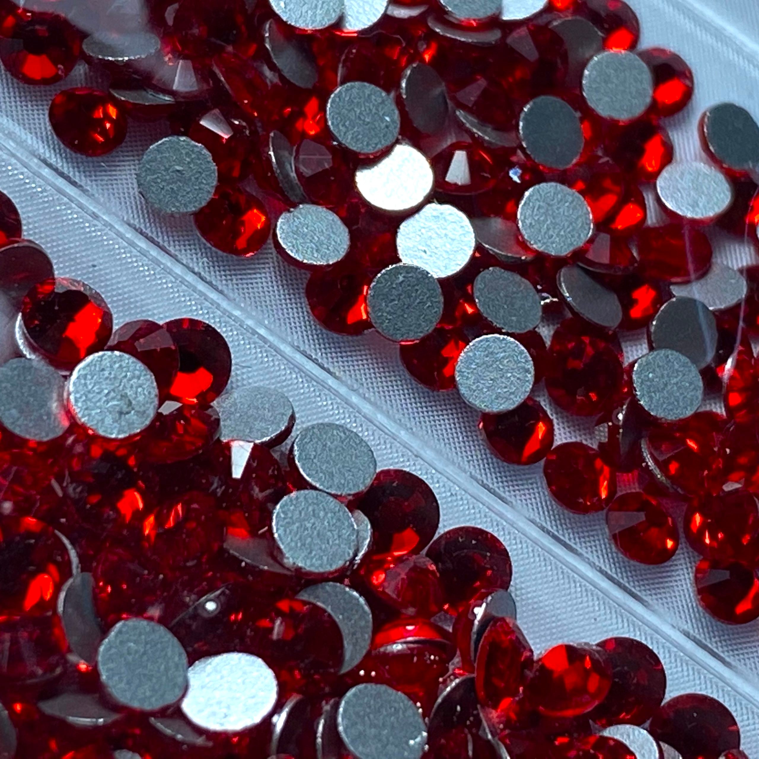 Stras Decor Unghii Red Dark