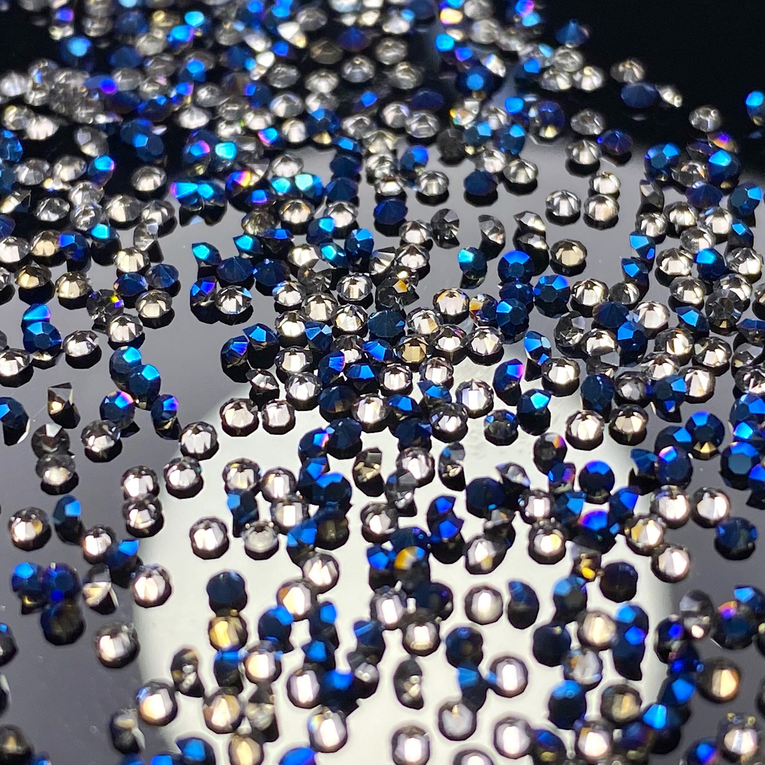 Image of Strasuri Decor Unghii Clear Black/Blue