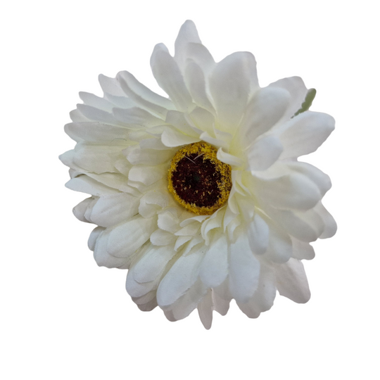 Decor floare albă artificială, fundal foto W