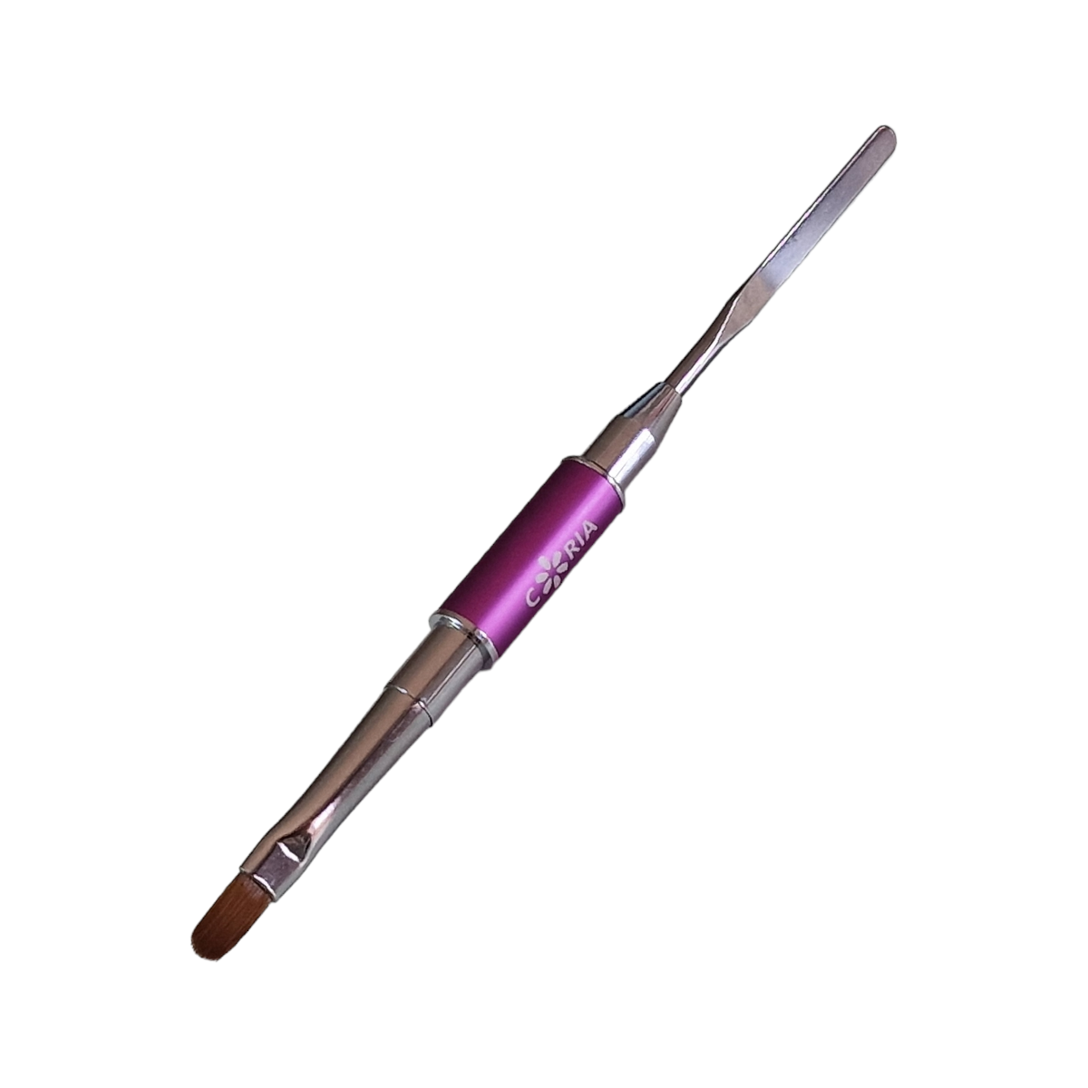 Pensula Polygel cu Spatula ,Fucsia Kolinsky 10 mm