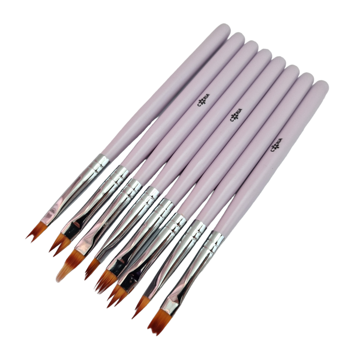 Set 8 Pensule Nail Art Color