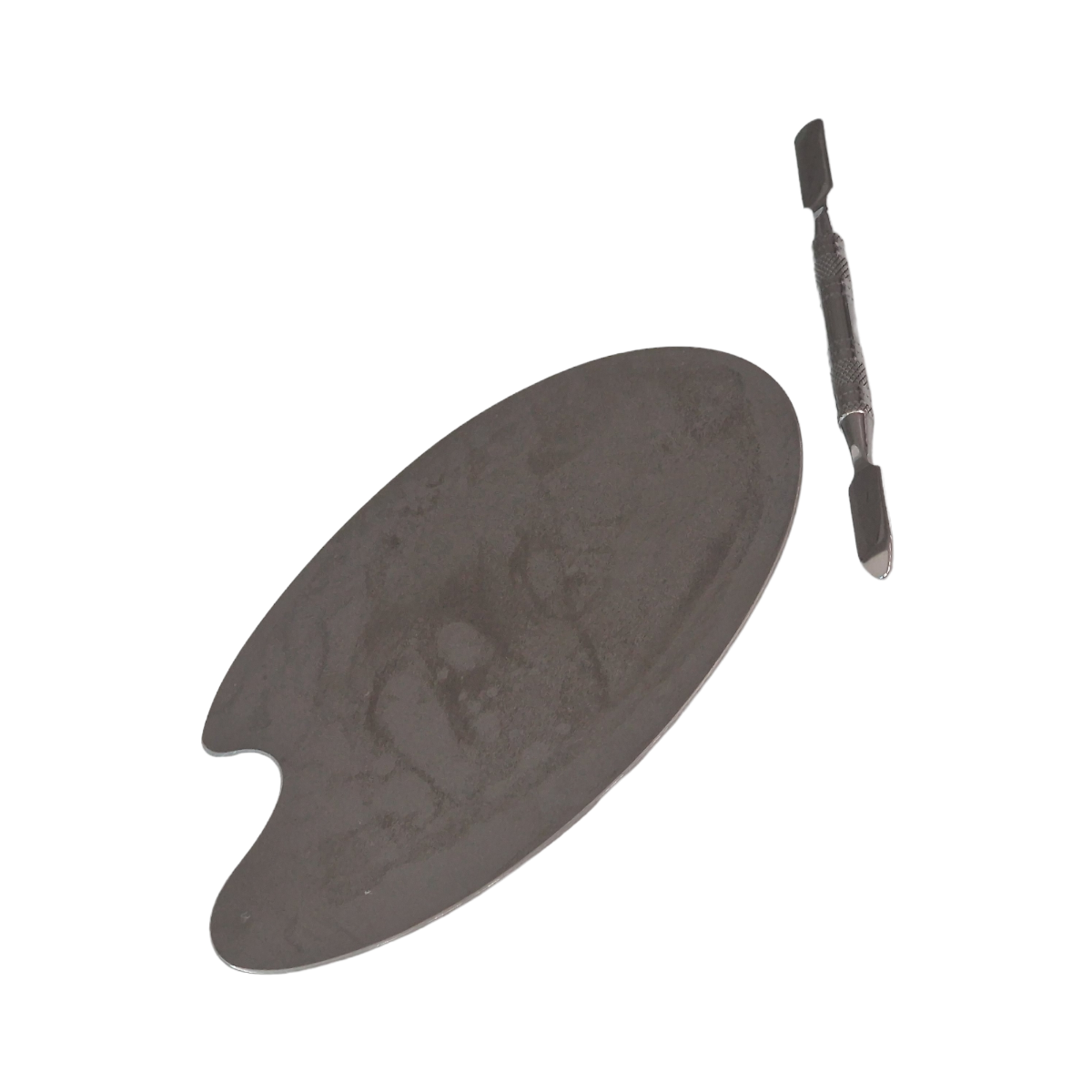 Image of Paleta Din Metal Pentru Mixare Culori Forma oval