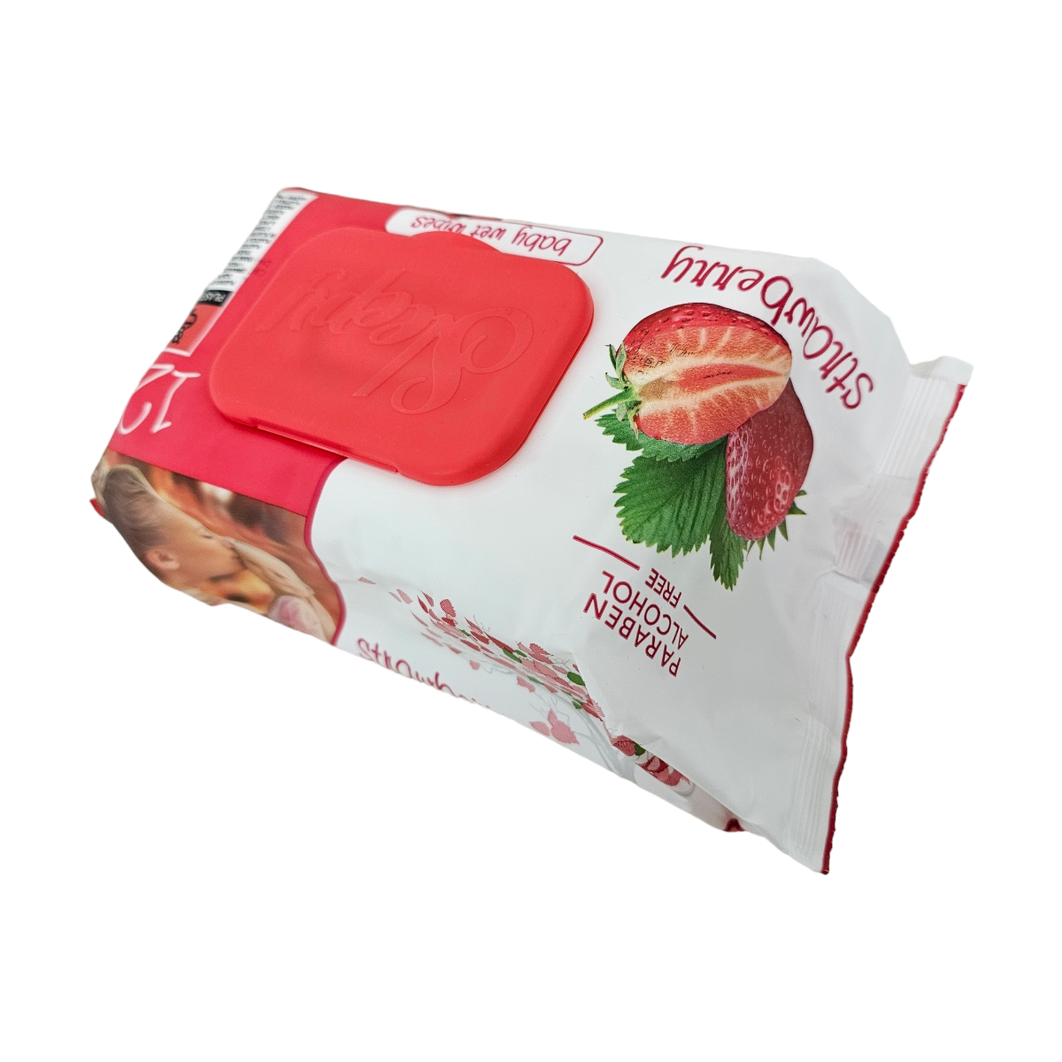 Image of Servetele Umede cu Capac Sleepy Strawbbery, 120 Buc/Pax