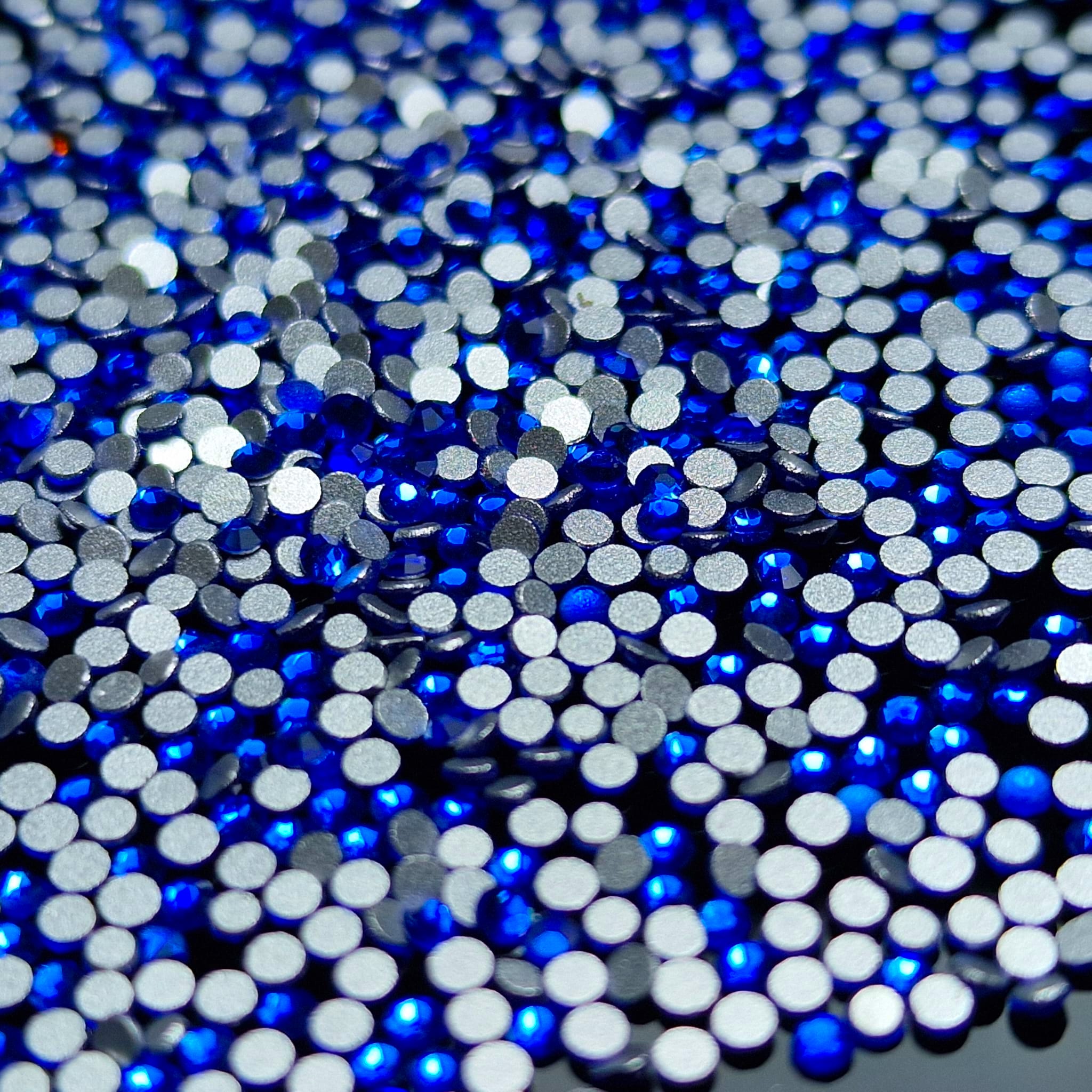 Image of Decor Stras Mix Bijuterii Unghii AD 225 Royal Blue 1.5 mm