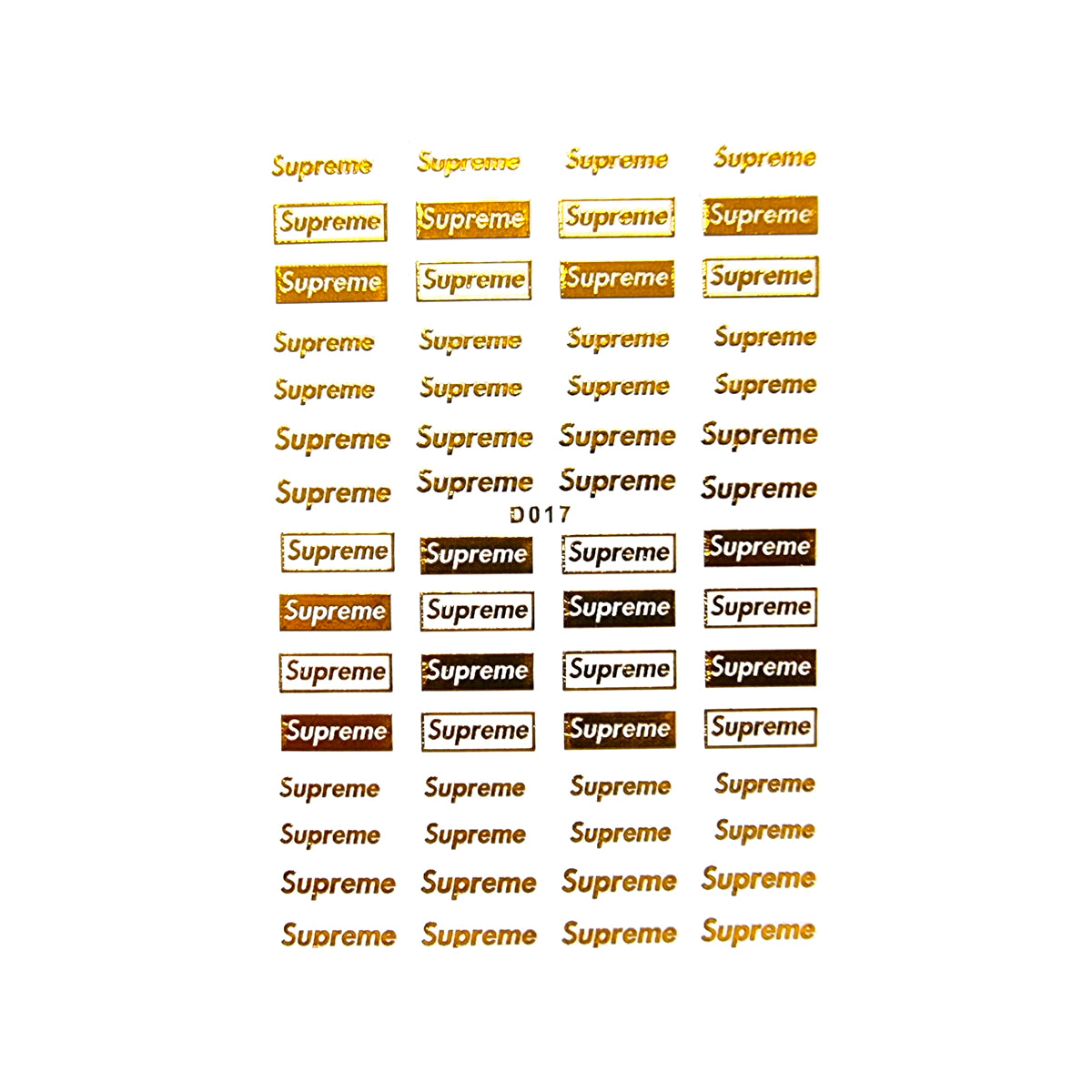 Image of Sticker Unghii Supreme 017