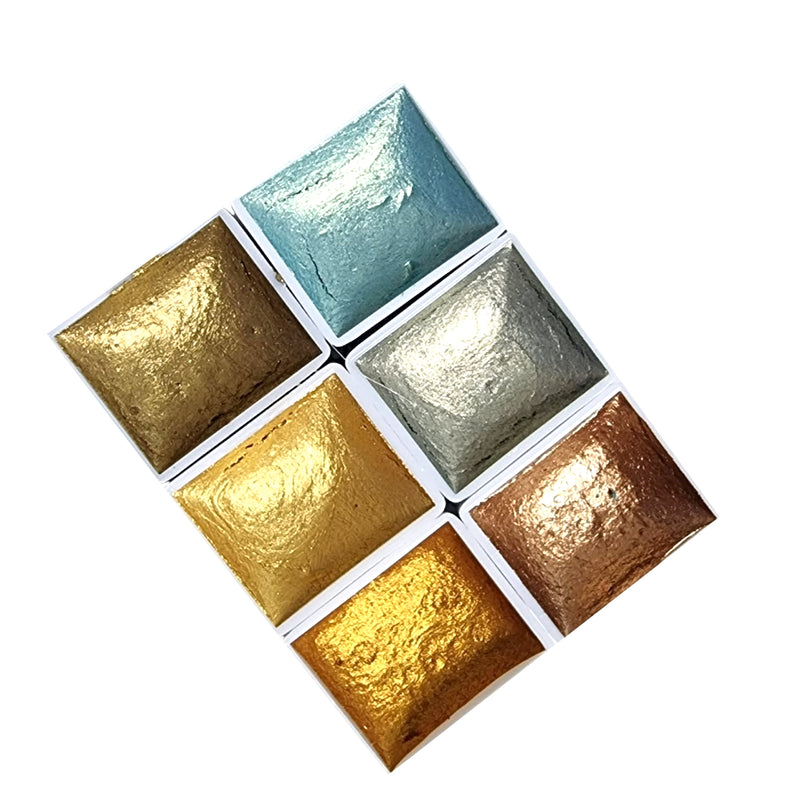 Set 6 Acuarele Metalice Extra
