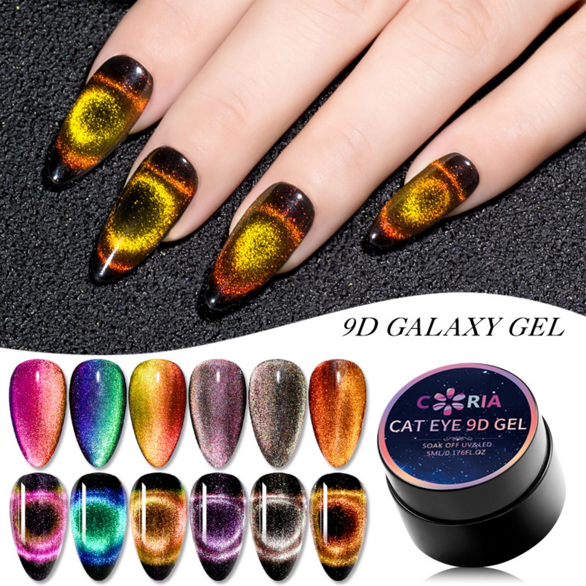 Gel Uv/Led Coria Cat Eye 9D 5g 03 - Coria