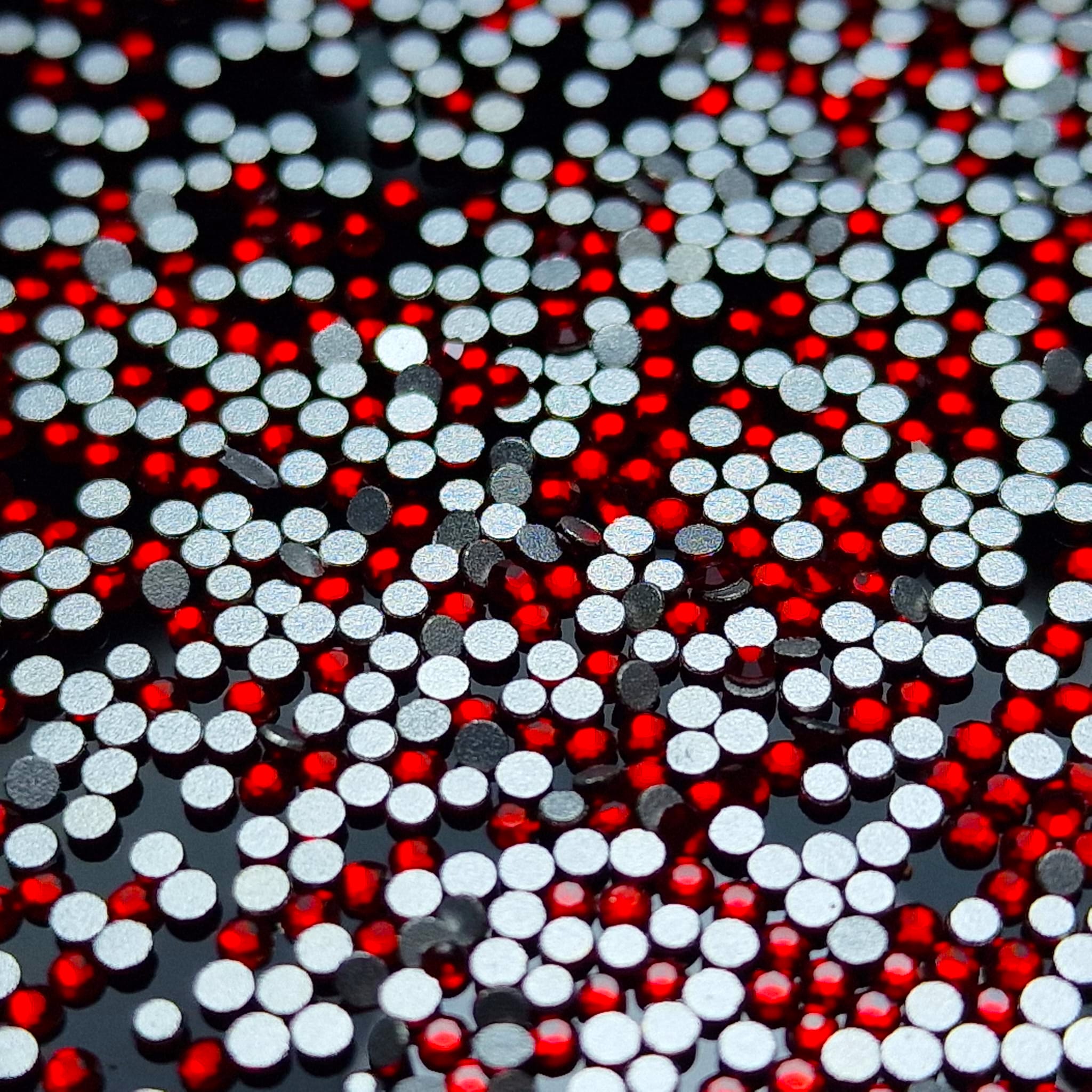 Image of Decor Stras Mix Bijuterii Unghii AD 226 Red 1.5 mm