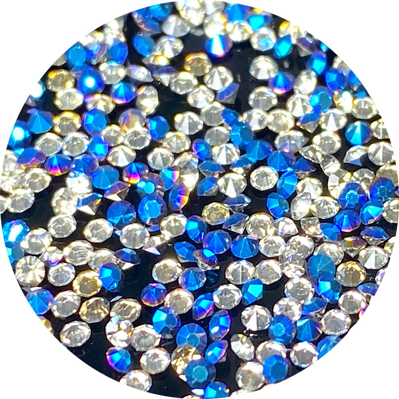 Strasuri Decor Unghii Clear Black/Blue
