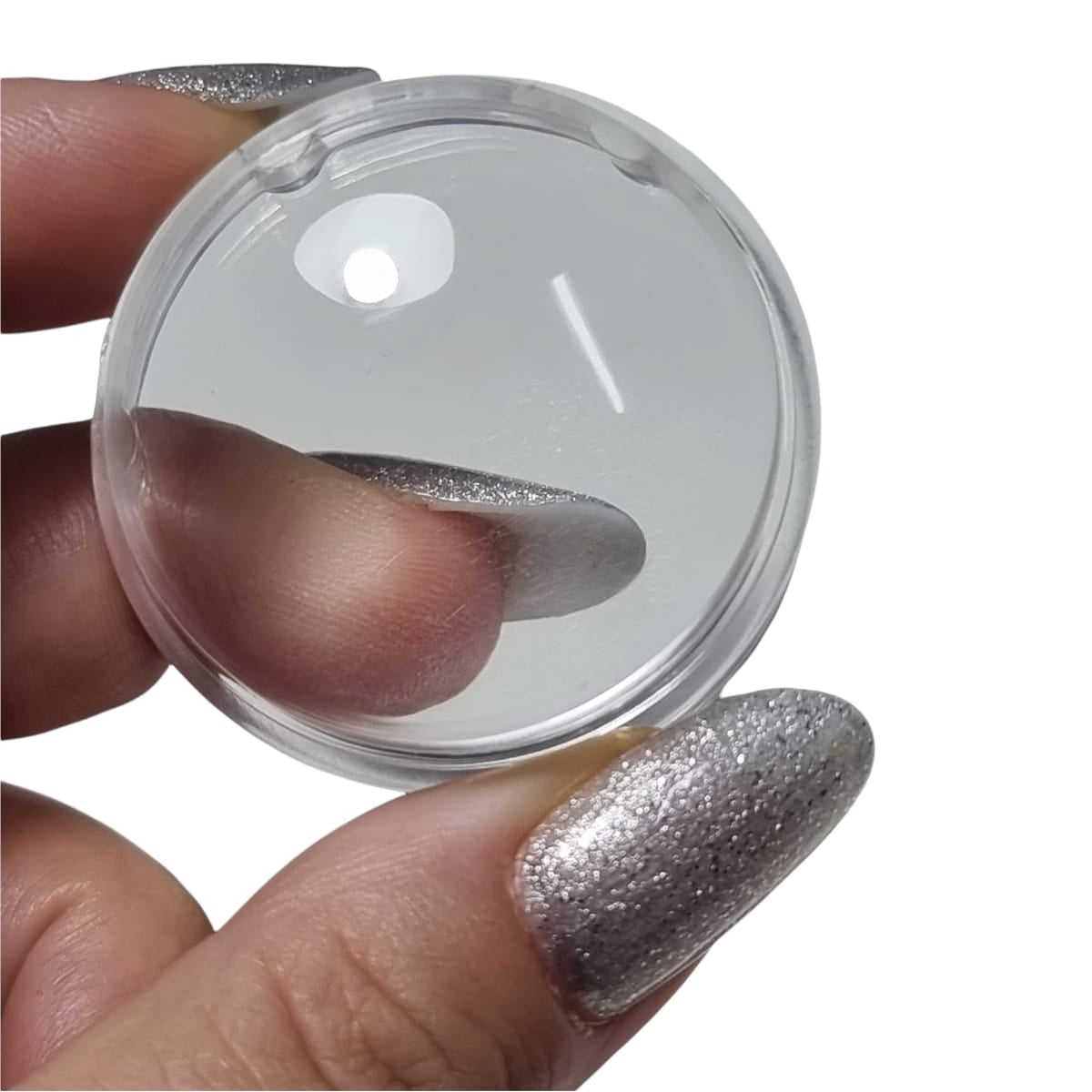 Image of Stampila +Racleta Lupa Silver 4.5x4.5 cm STAMPA