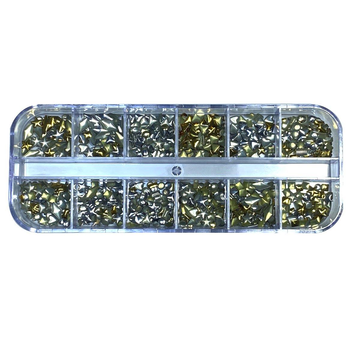 Image of Decor Stras Unghii Silver Gold - Coria