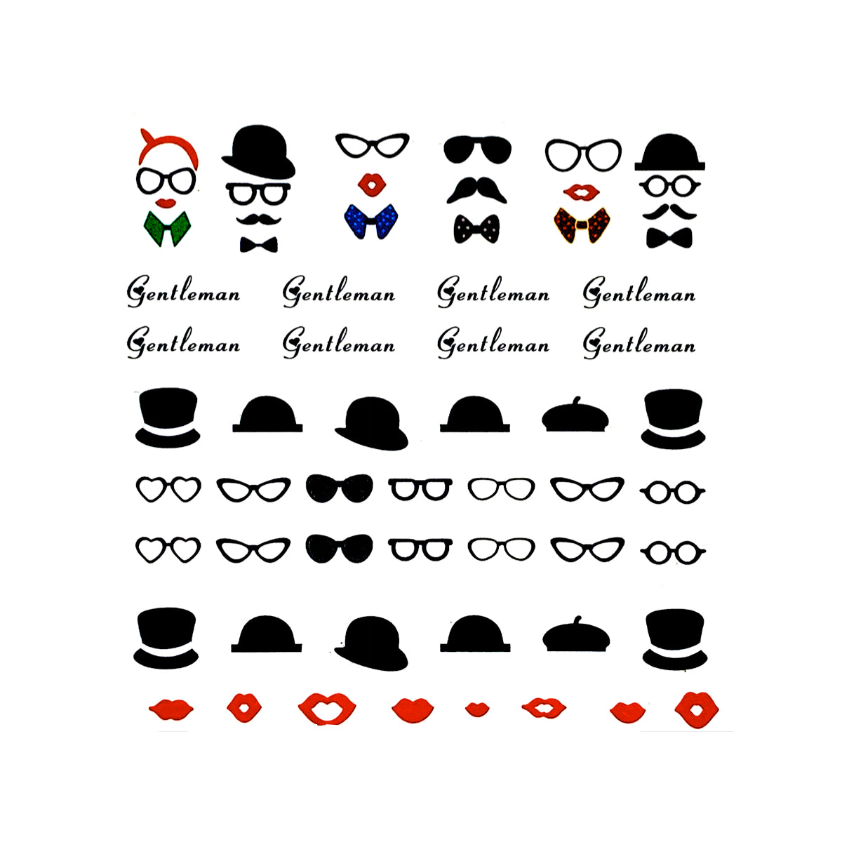 Image of Tatuaj Decor Unghii Gentleman