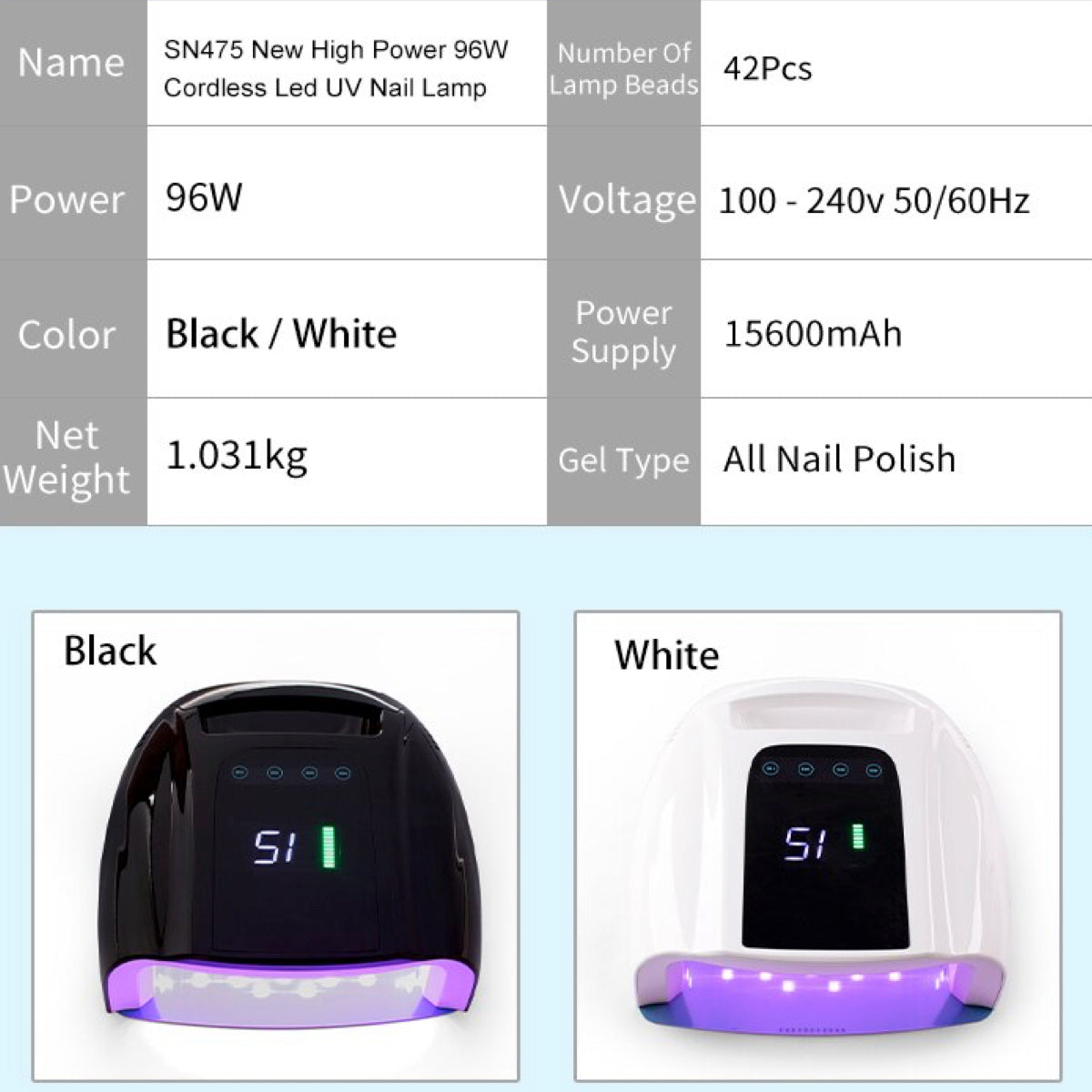 Lampa UV/LED Fast Lamp, pentru manichiura si pedichiura