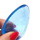 Burete de machiaj din silicon transparent SILKY, albastru