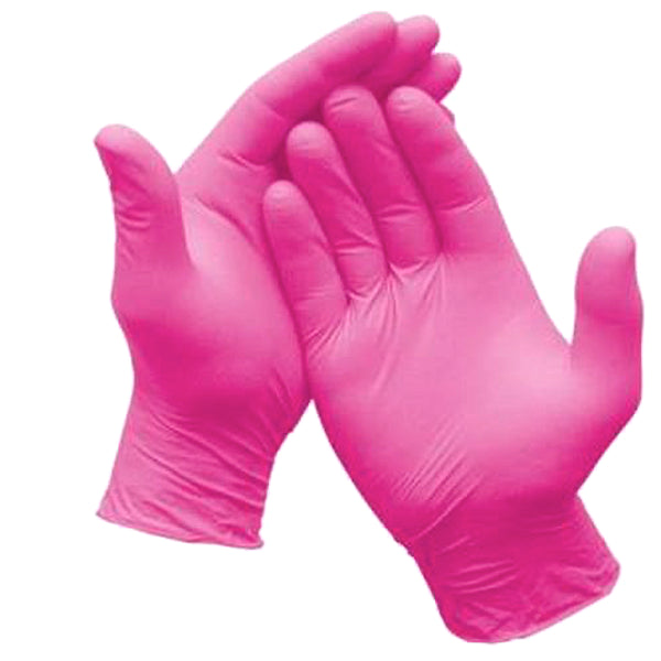 Manusi Nitril Pink Unica Folosinta XS